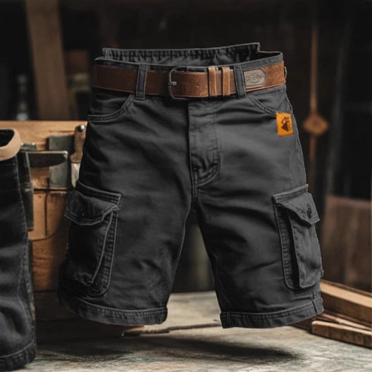 Men's Cargo Shorts | Denim Cargo Pockets Belt