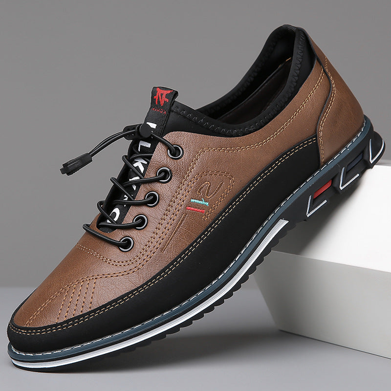 Men's Casual Shoe | Lace-Up Leather Round Toe