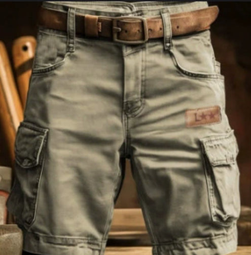 Men's Cargo Shorts | Denim Cargo Pockets Belt