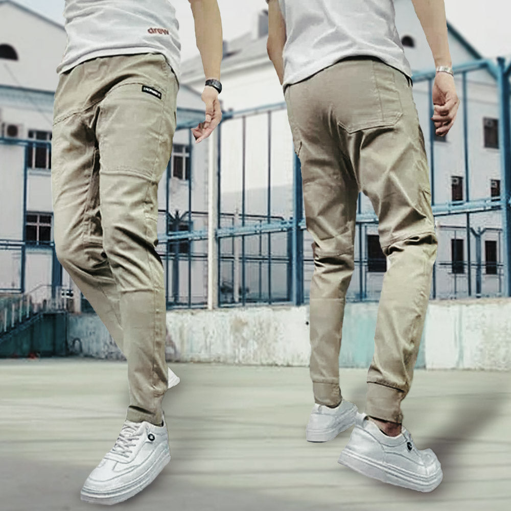 Men's Cargo Pants | Tapered Ankle Stretch Fit Multiple Pockets