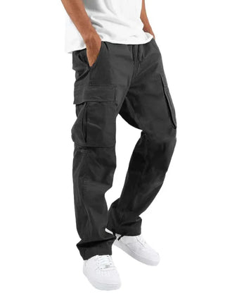 Men's Cargo Pants | Straight Leg Multiple Pockets Cotton