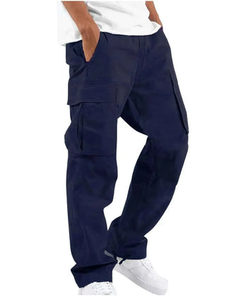 Men's Cargo Pants | Straight Leg Multiple Pockets Cotton