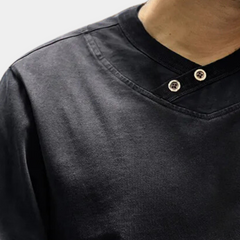 Men's T Shirt | V-Neck Long Sleeve Knit