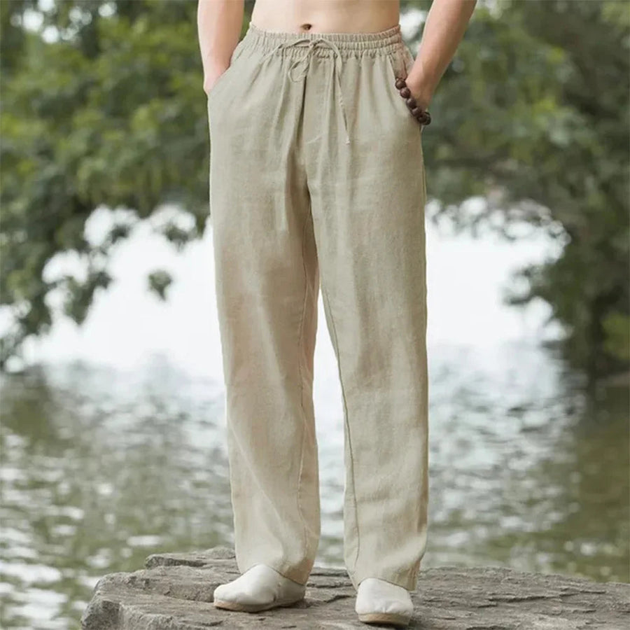 Beach Pants For Men | Straight Fit | Khaki