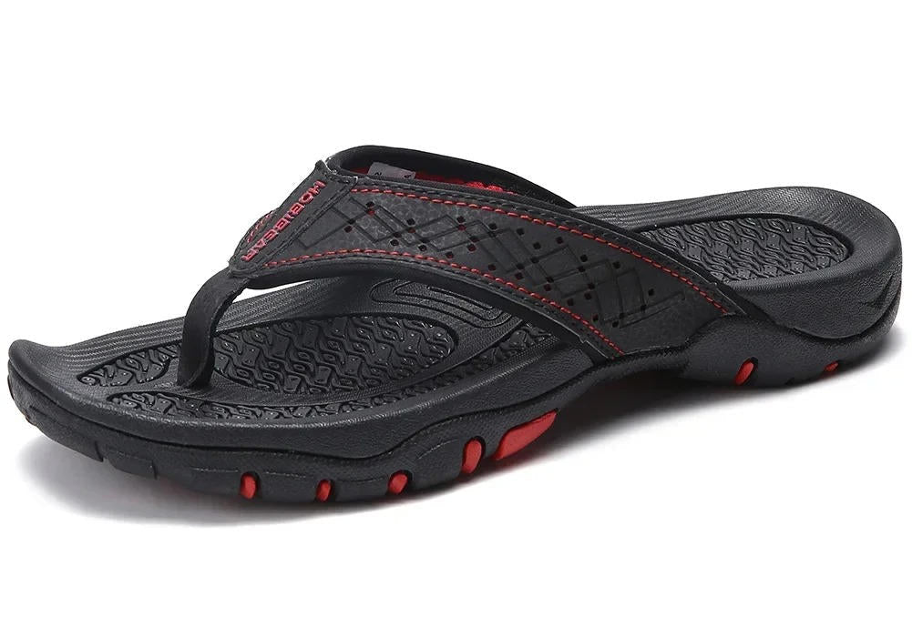 Men's Thong | Leather Arch Support Cushioned Sole