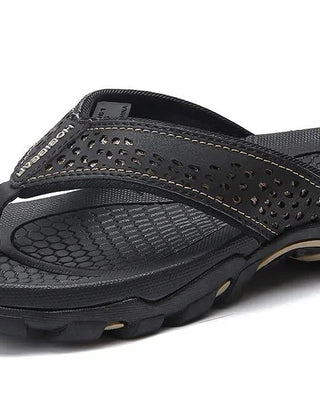 Men's Thong | Leather Arch Support Cushioned Sole