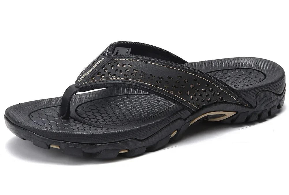 Men's Thong | Leather Arch Support Cushioned Sole