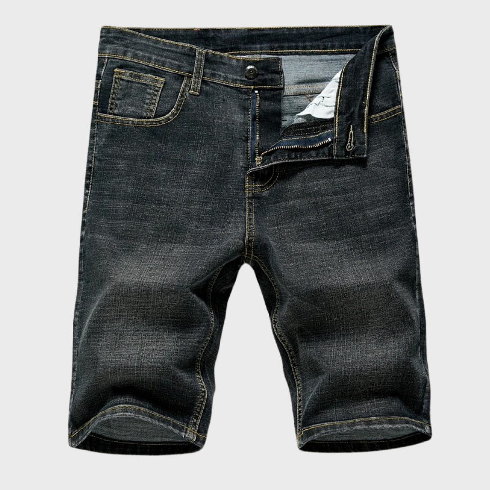 Men's Denim Shorts | Zip Closure Regular Fit Five Pocket