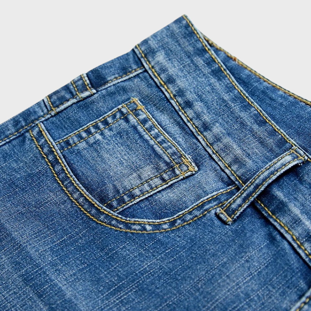 Men's Denim Shorts | Zip Closure Regular Fit Five Pocket