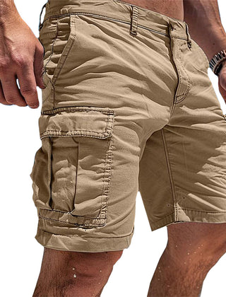 Men's Cargo Shorts | Regular Fit Utility Pockets Cotton Blend
