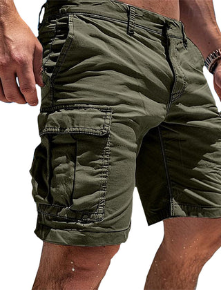 Men's Cargo Shorts | Regular Fit Utility Pockets Cotton Blend