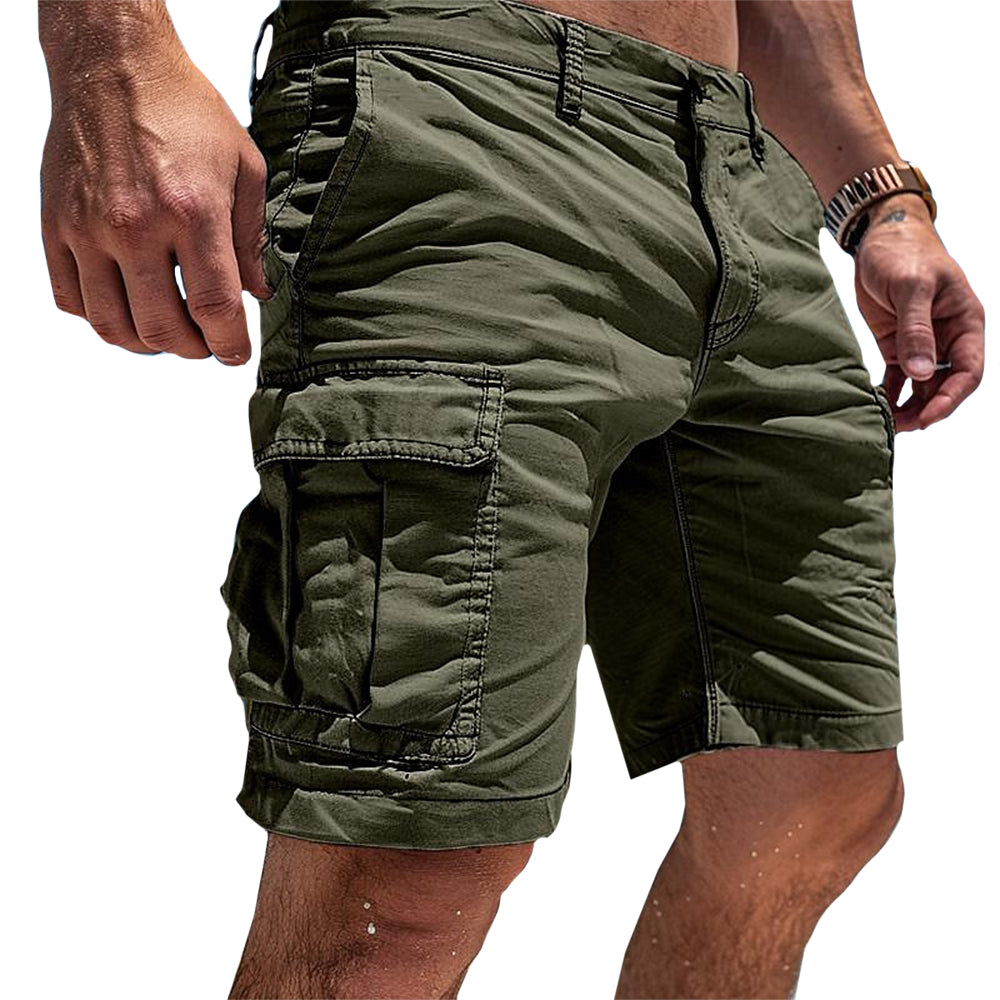 Men's Cargo Shorts | Regular Fit Utility Pockets Cotton Blend