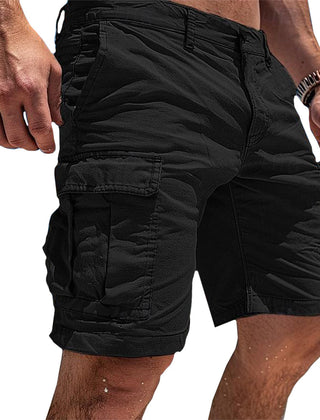 Men's Cargo Shorts | Regular Fit Utility Pockets Cotton Blend