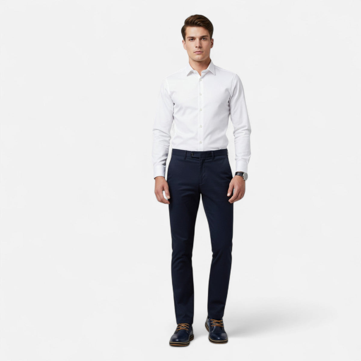 Men's Shoes Dress | Leather Lace-Up Oxford Flat