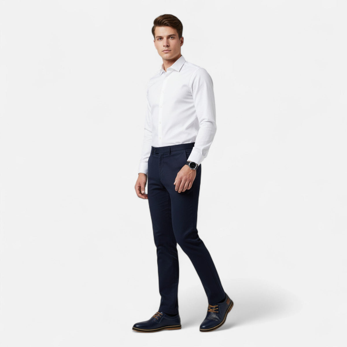 Men's Shoes Dress | Leather Lace-Up Oxford Flat