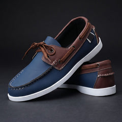 Men's Boat Shoe | Lace-Up Casual Leather Moccasin