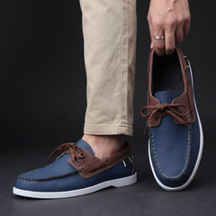Men's Boat Shoe | Lace-Up Casual Leather Moccasin