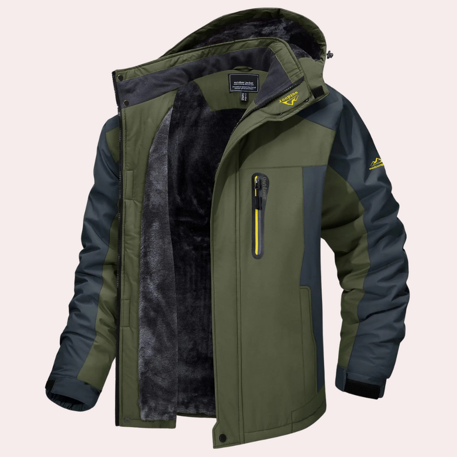 Men's Rain Jacket | Hooded Windproof Water-Repellent