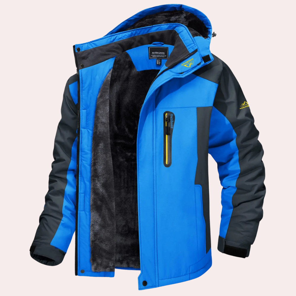 Men's Rain Jacket | Hooded Windproof Water-Repellent