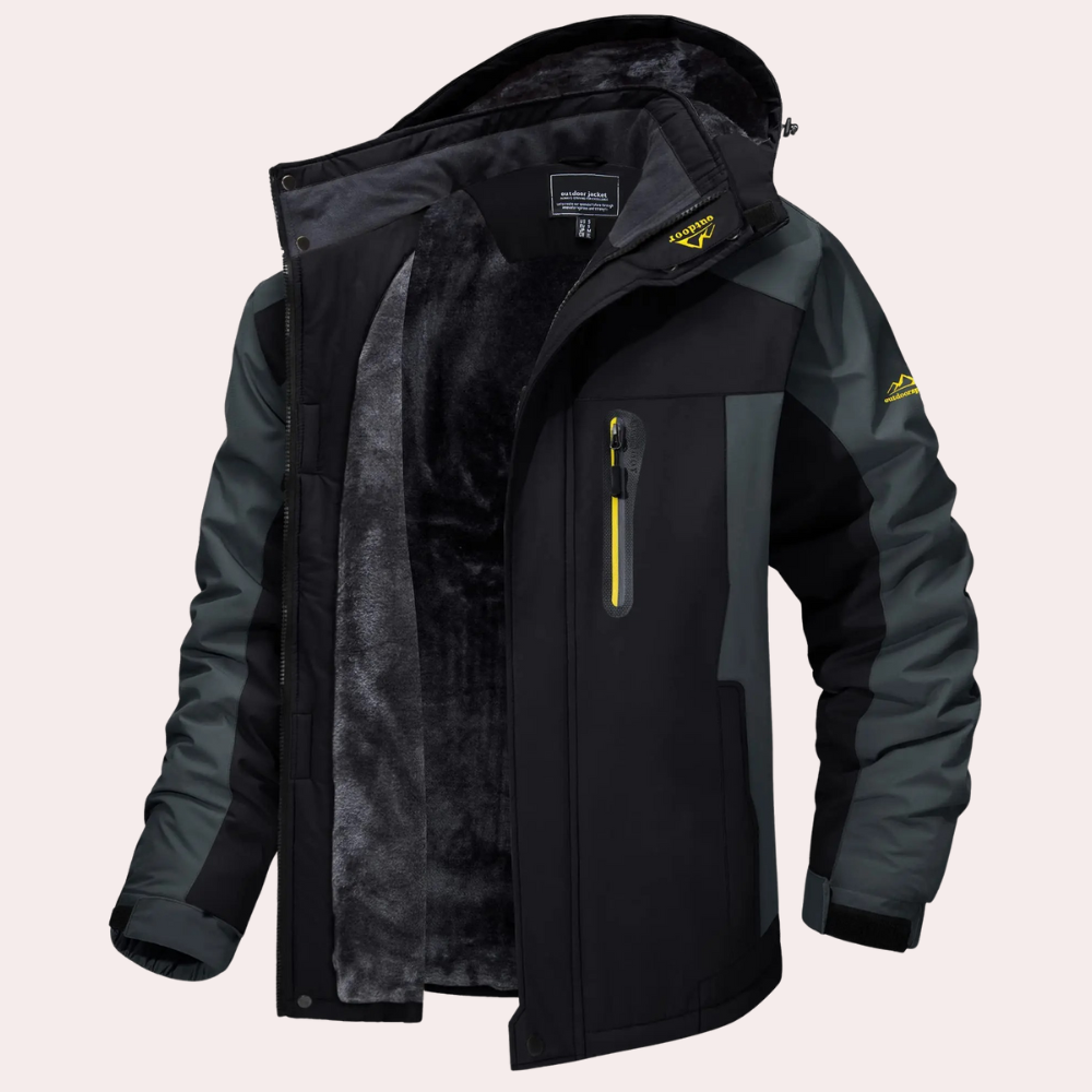 Men's Rain Jacket | Hooded Windproof Water-Repellent