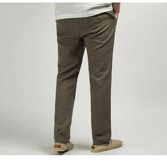 Men's High Waisted Pants | Relaxed Fit Linen Lightweight