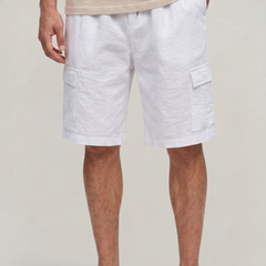 Men's 's Cargo Shorts | Drawstring Waist Cargo Pockets Linen Relaxed