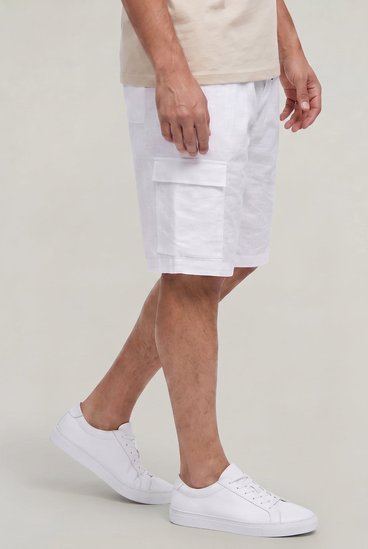 Men's 's Cargo Shorts | Drawstring Waist Cargo Pockets Linen Relaxed