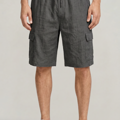 Men's 's Cargo Shorts | Drawstring Waist Cargo Pockets Linen Relaxed
