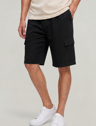 Men's 's Cargo Shorts | Drawstring Waist Cargo Pockets Linen Relaxed