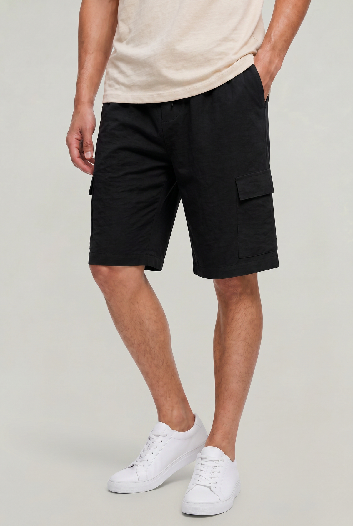 Men's 's Cargo Shorts | Drawstring Waist Cargo Pockets Linen Relaxed
