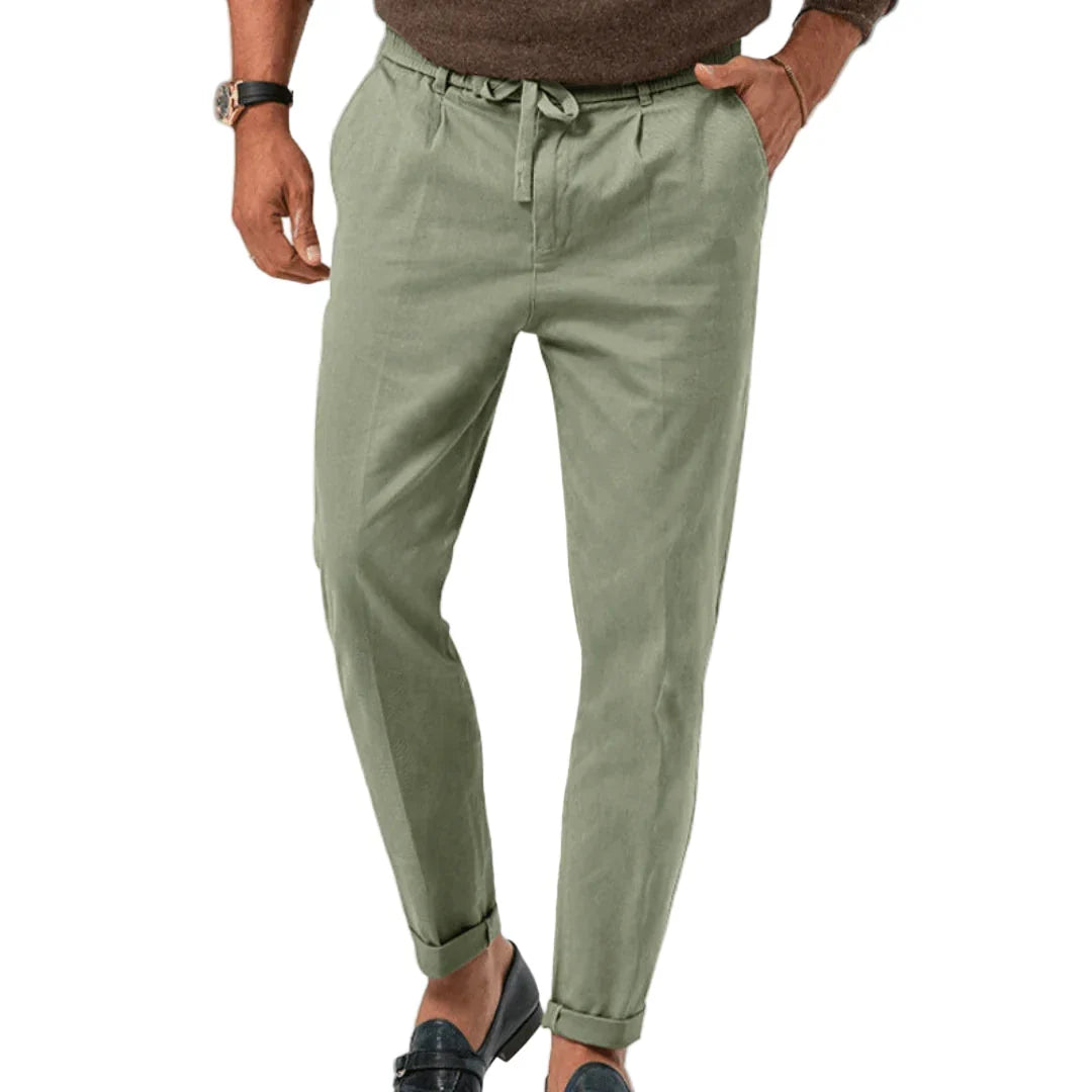 Men's Chino | Tapered Drawstring Pleated Front