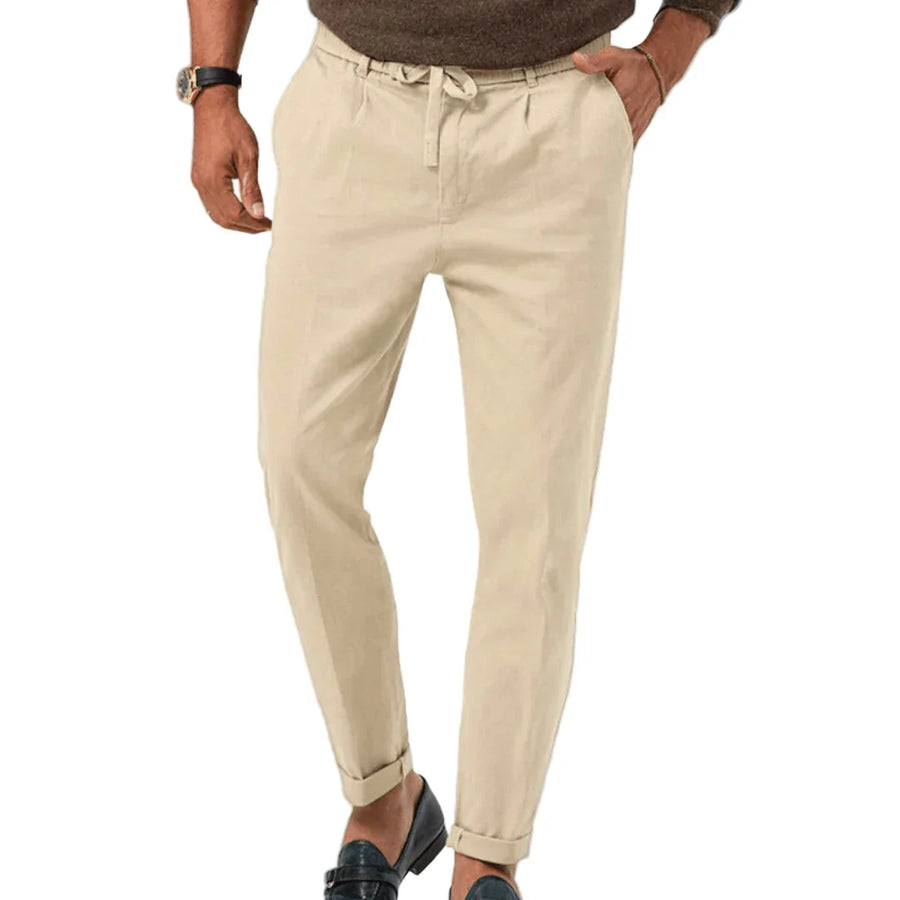 Men's Chino | Tapered Drawstring Pleated Front