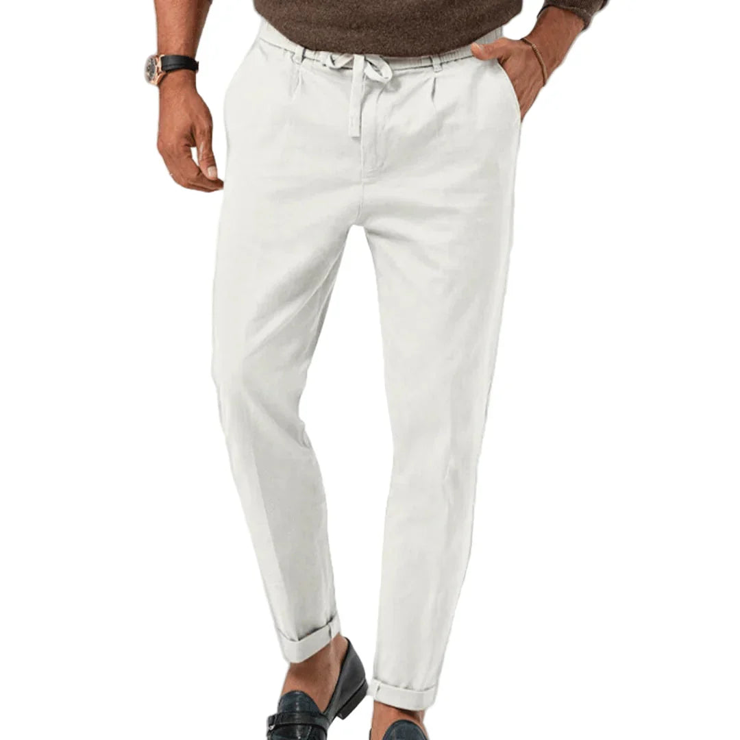 Men's Chino | Tapered Drawstring Pleated Front
