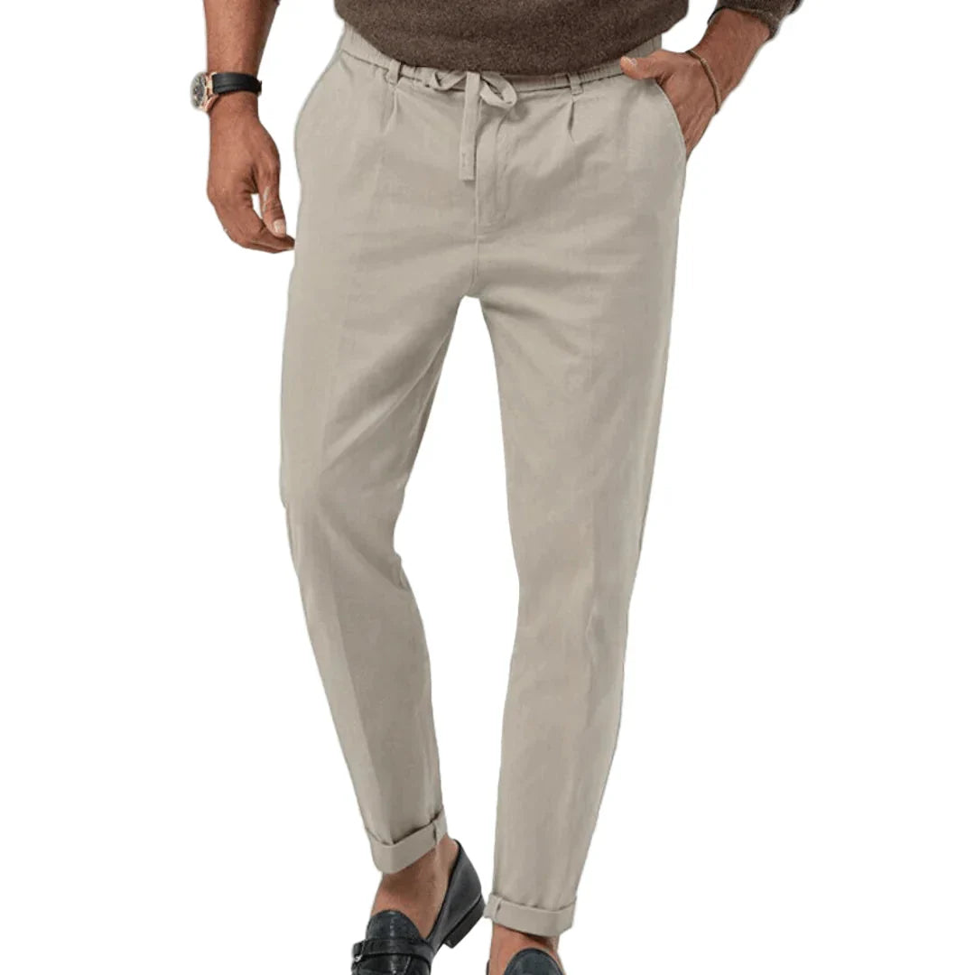Men's Chino | Tapered Drawstring Pleated Front
