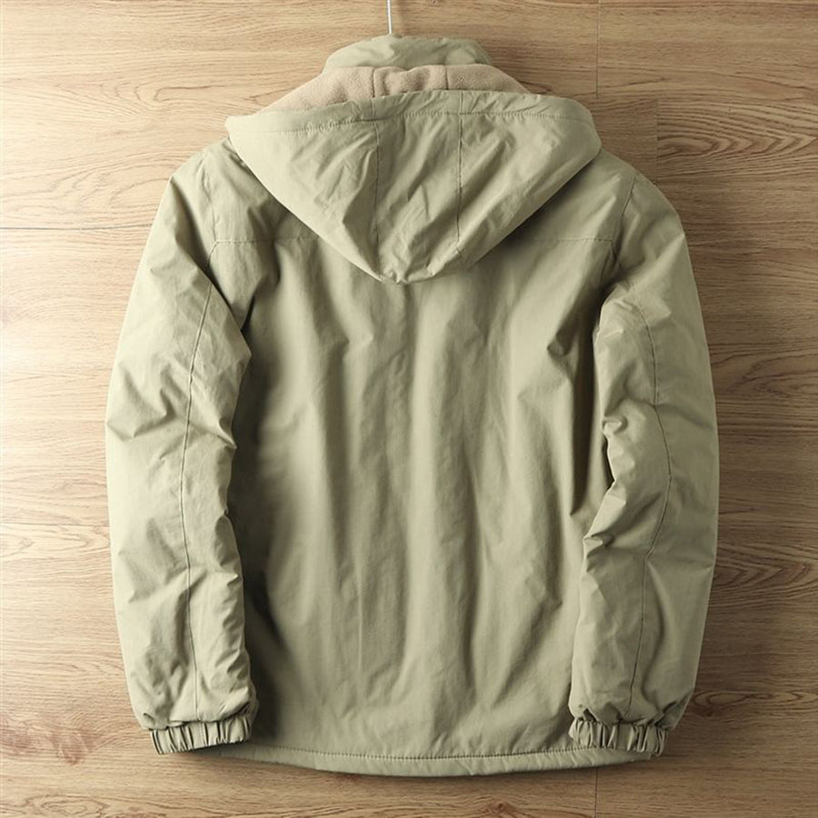 Men's Rain Jacket | Hooded Windproof Full Zip