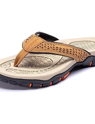 Men's Thong | Leather Arch Support Cushioned Sole