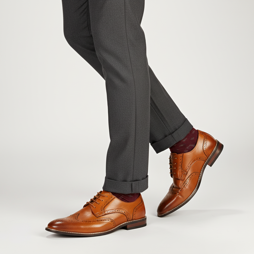 Men's Shoes Dress | Leather Cap Toe Lace Up Oxford