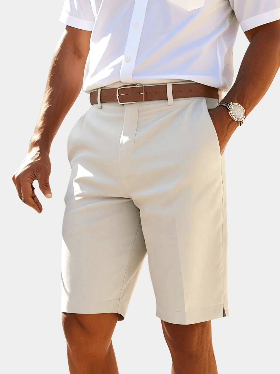 Men's Tailored Shorts | Regular Fit Woven Chino Pockets