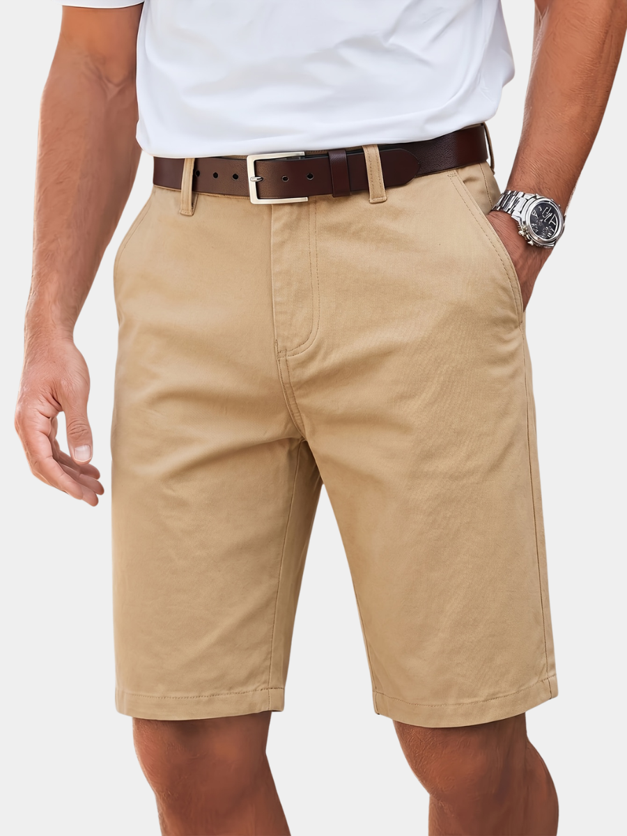 Men's Chino Shorts | Straight Fit Cotton Twill Regular