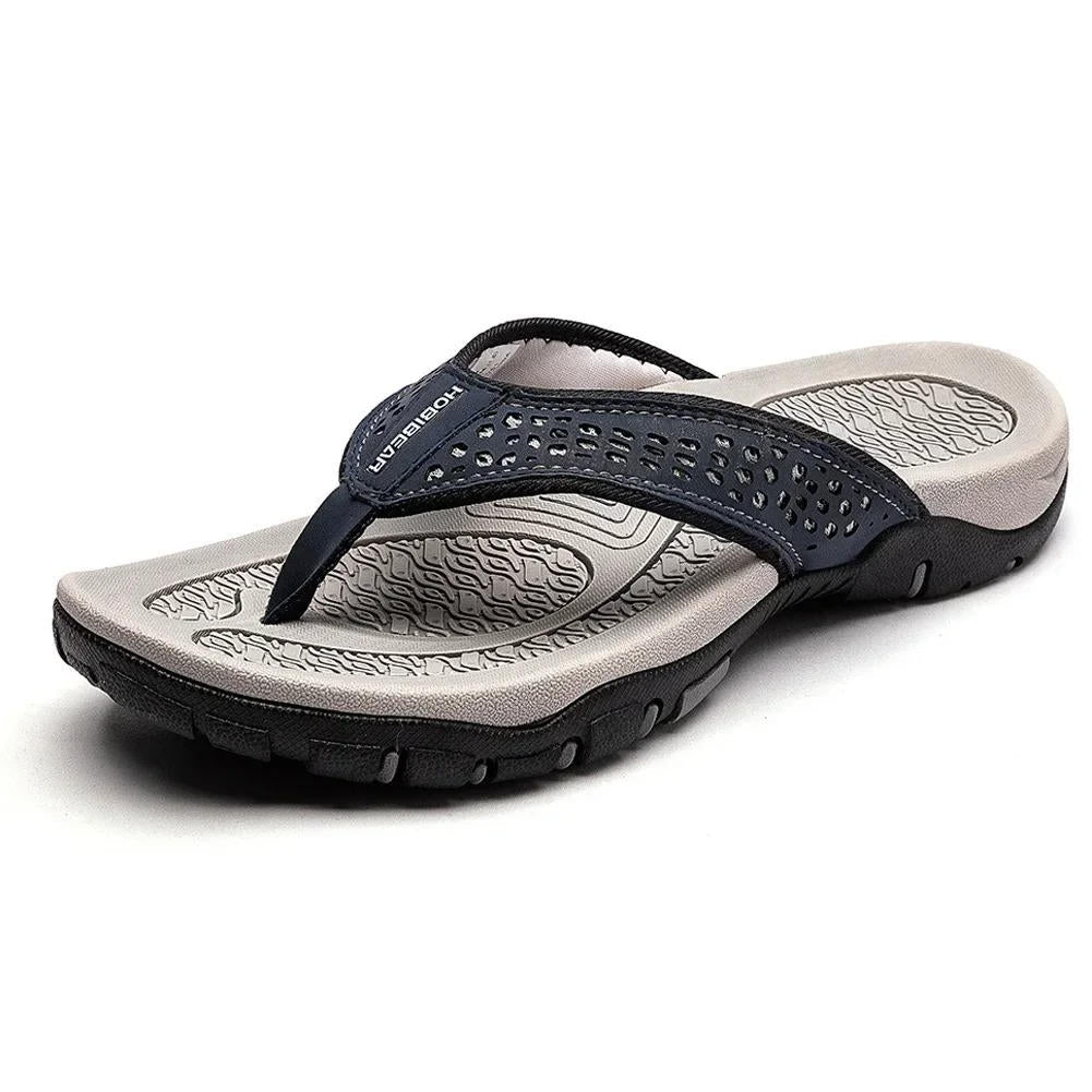 Men's Thong | Leather Arch Support Cushioned Sole