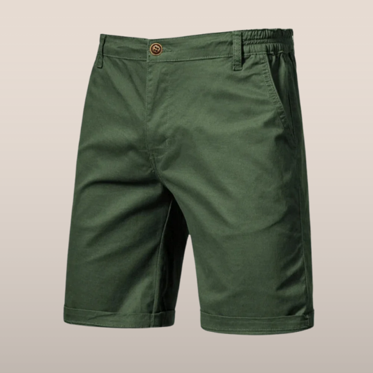 Men's Chino Shorts | Elastic Waist Relaxed Fit Cotton