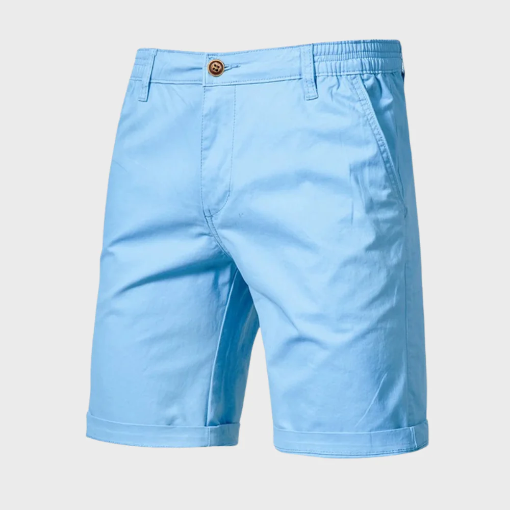 Men's Chino Shorts | Elastic Waist Relaxed Fit Cotton