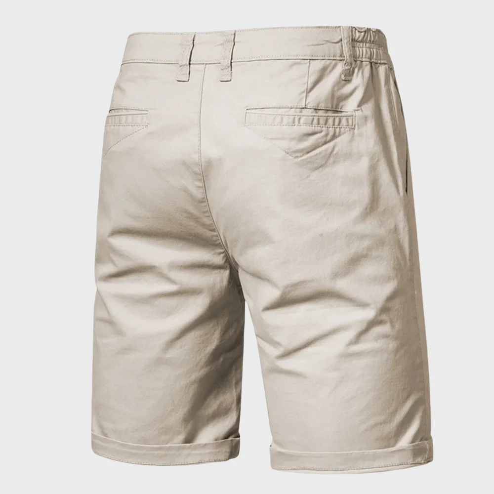 Men's Chino Shorts | Elastic Waist Relaxed Fit Cotton