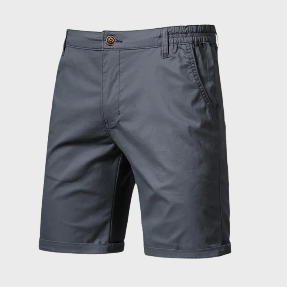 Men's Chino Shorts | Elastic Waist Relaxed Fit Cotton