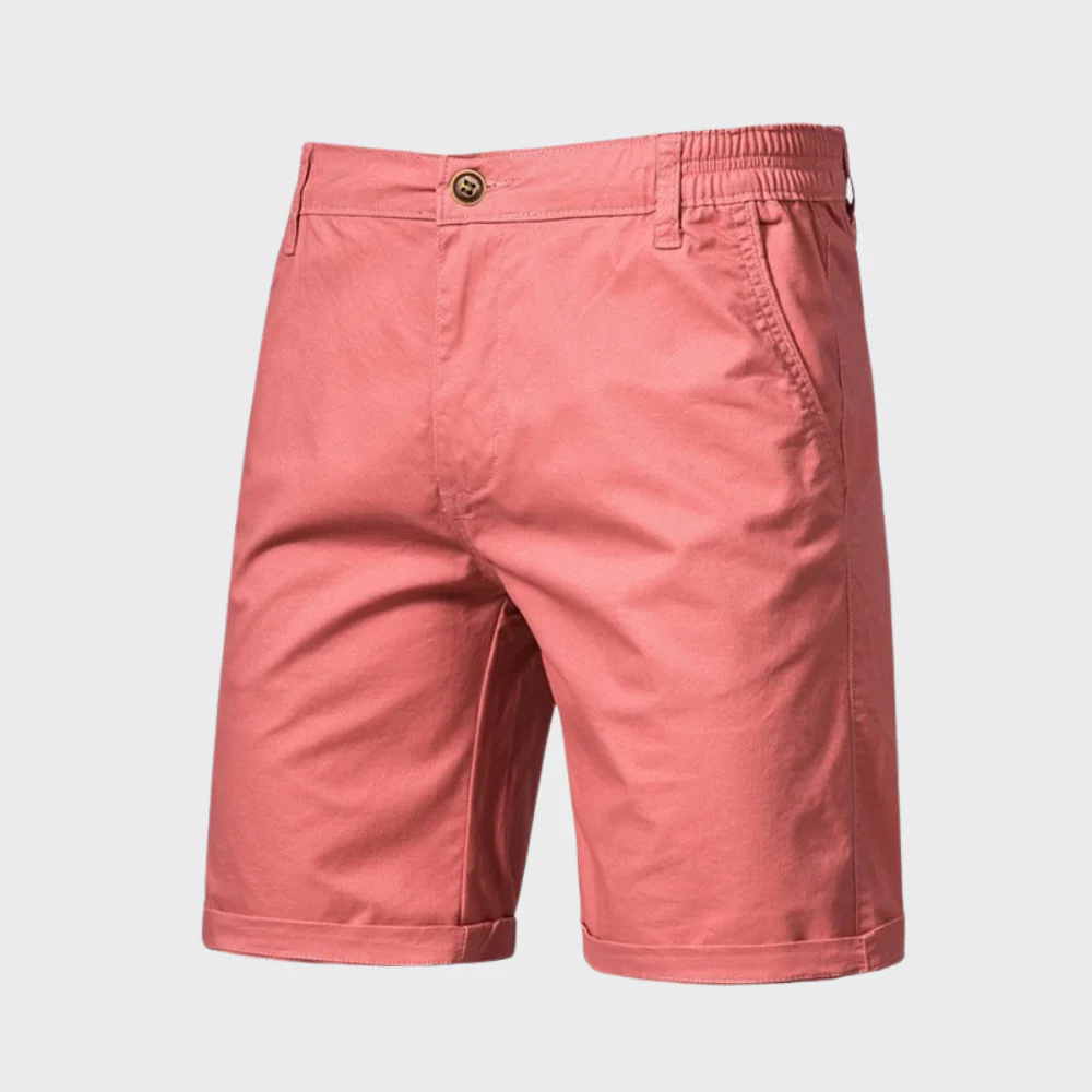 Men's Chino Shorts | Elastic Waist Relaxed Fit Cotton