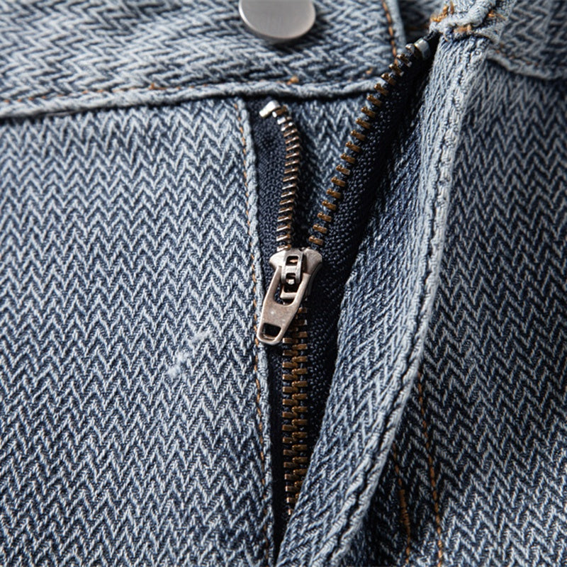 Men's Denim Shorts | Relaxed Fit Rolled Hem Five-Pocket