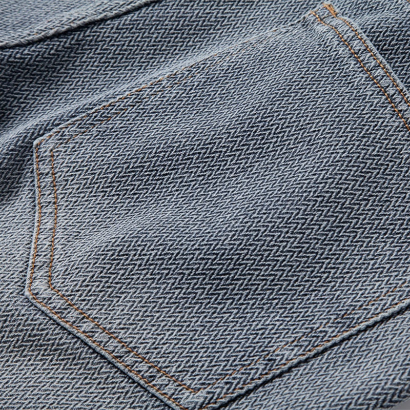 Men's Denim Shorts | Relaxed Fit Rolled Hem Five-Pocket