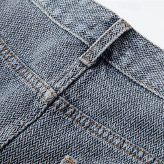Men's Denim Shorts | Relaxed Fit Rolled Hem Five-Pocket