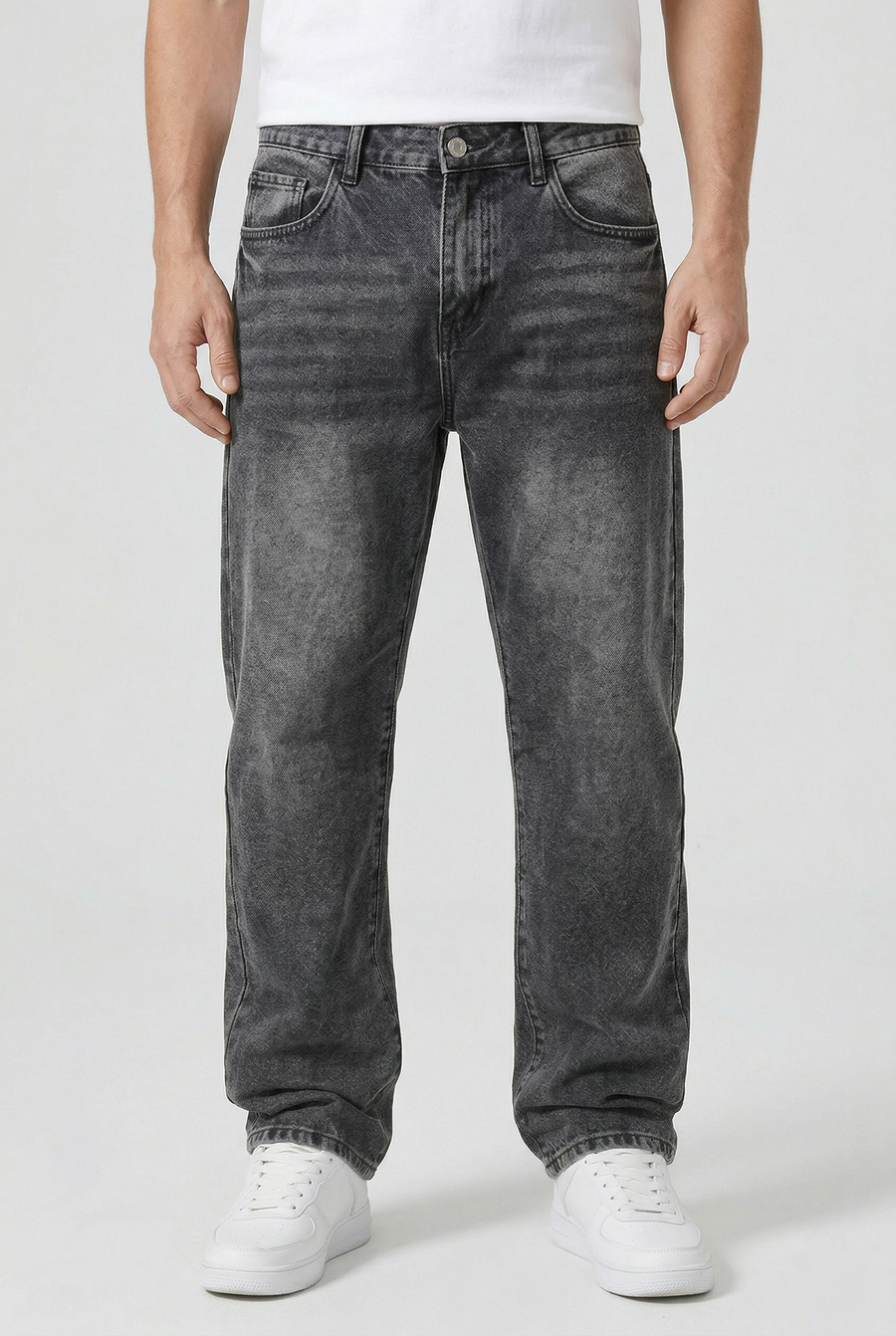 Men's Baggy Jeans | Straight Leg Denim Loose Fit