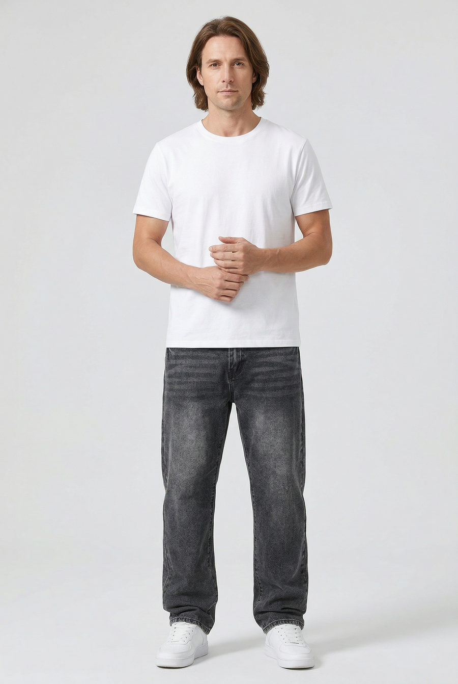 Men's Baggy Jeans | Straight Leg Denim Loose Fit